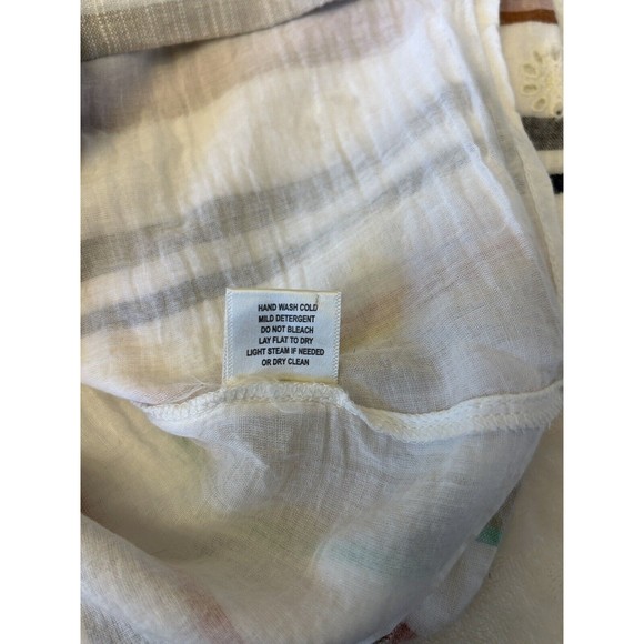 LoveStitch Women Skirt Knee Length Sz M Cotton Boho Front Pull On Pockets Lined - Picture 7 of 7